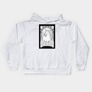 Unicorn Tarot Card Kids Hoodie